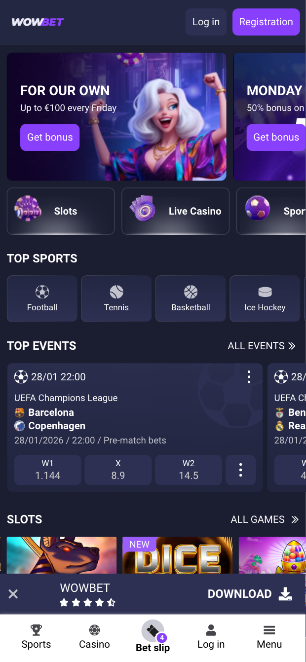 WOWBet প্ল্যাটফর্মের গেম সম্পর্কে ছবি